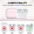 Airpods Pro 2nd/1st Generation Case Cover, Compatible with USB C Charging Port, Clear Soft Transparent Shockproof Case