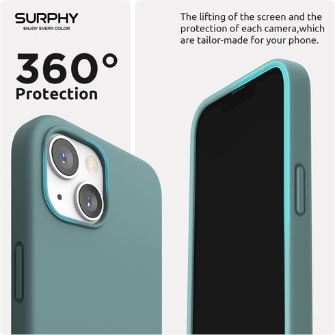 SURPHY Magnetic Case for iPhone 13 Mini, Compatible with MagSafe (5.4 inch 2021 Release), Liquid Silicone Phone Case