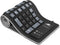 sungwoo Foldable Silicone Keyboard, USB Wired Waterproof Rollup for PC, Notebook, Laptop (Black+Grey)