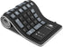 sungwoo Foldable Silicone Keyboard, USB Wired Waterproof Rollup for PC, Notebook, Laptop (Black+Grey)