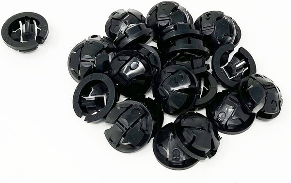 iMBAPrice NM95-25 Black Button Push-In NM Cable Connector, 25-Pack, Fits 3/4-Inch Knock Outs