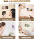Waterproof Phone Case Bathroom Folding Holder, 360 Degree Rotating Wall Mounted Mobile Phone Case, Pink