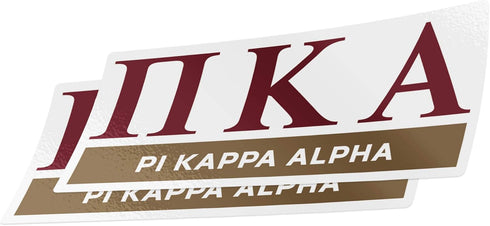 Desert Cactus Pi Kappa Alpha 2-Pack Decal Greek for Window Laptop Computer Car Pike