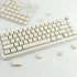 Tsungup PBT Keycaps - White Jade Keycaps, 142 Keys Crystal Jelly Translucent Custom Keycaps, SA Profile Shine Through