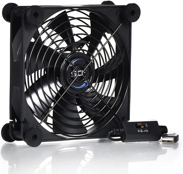 SCCCF Quiet 140mm USB 5V Portable Cooling Fan for Flat Panel TV Receiver