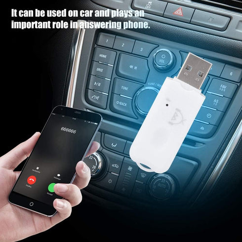 Mini USB Bluetooth Receiver, A2DP Music Wireless Adapter for Car AUX, Mobile Phone, Home Stereo System