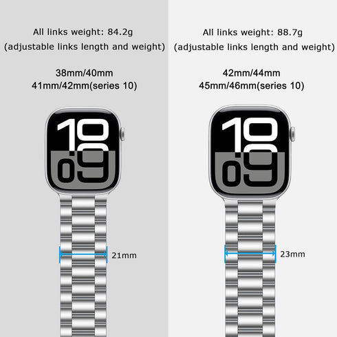 Tasikar Band Compatible with Apple Watch Band 49mm 46mm 45mm 44mm 42mm, Premium Stainless Steel Metal Replacement
