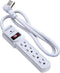 Fosmon 4 Outlet Small Surge Protector Power Strip – 3Ft Short Power Strip with Flat Plug, 1875W, 490 Joules