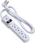 Fosmon 4 Outlet Small Surge Protector Power Strip – 3Ft Short Power Strip with Flat Plug, 1875W, 490 Joules