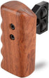CAMVATE DSLR Wooden Handle Grip Mount Support for DV Video Cage Rig (Left Hand) - 1242
