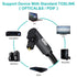 90 360 PS4, (6.6ft/2m) EMK Degree Toslink Optical Cable Degree Free-Rotating Plug Fiber Optic Cable S/PDIF Toslink Male
