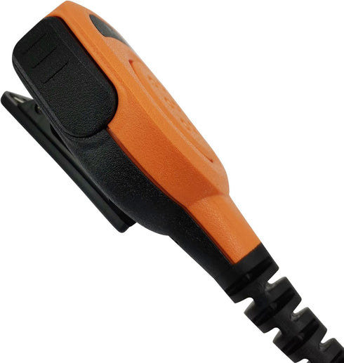 Two Way Radio Shoulder Mic 2 Prong Remote Speaker Microphone with 3.5mm Audio Jack for Motorola