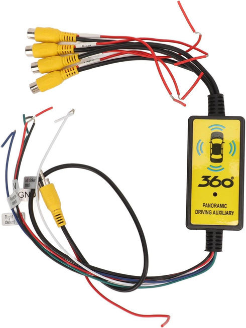 Aramox Car Backup Camera Splitter Switch 4 Input, 1 Output Intelligent Car Video
