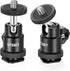 12MM Tripod Ball Head, UTEBIT 360 Rotatable Metal Mini Ball Head with 1/4" Hot Shoe, Camera Mount Adapter for Sport