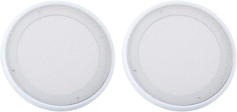 Speaker Grille, 2PCS in-Ceiling 8'' Speaker Grille, Home Speaker Cover for Humid Indoor Areas, Bathrooms, Kitchens