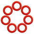 ThreeBulls 120Pcs Clear Rubber O-Ring Keyboard, O-Rings Keycaps, Switch Dampeners Keycap, for Cherry MX Key Switch