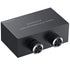 PROZOR RCA Switch 4 Way Bi-Directional RCA Splitter, Volume Control, No Power Supply Needed