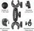 Double Clamp Camera Mount, Universal Bracket for Golf Carts, Umbrella, Strollers, Photo Studio