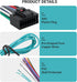 YYTQP 16 Pins Car Stereo Wiring Harness, Radio Wiring Harness Connector Compatible with Kenwood KDC KRC KMD Aftermarket