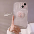 Ownest iPhone 13 Case: Cute 3D Pink Bowknot, Slim Clear Design, Aesthetic Camera Lens Protection for Women & Teens.