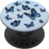 Blue Butterflies Design Cute Print for Girls Women Boys PopSockets Standard PopGrip