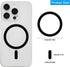 6 Pack Universal Metal Rings Sticker Compatible with MagSafe Magnetic Wireless Charger for iPhone 13 12 Pro Mini Max