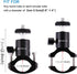 PULUZ Camera Handlebar Mount for GoPro Bike Motorcycle, Aluminum Bicycle Adapter for GoPro Hero 12/11/10/9/8/7, DJI OSMO