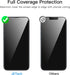 JETech Full Coverage Screen Protector for iPhone 14 6.1-Inch with Camera Lens Protector, Tempered Glass Film, HD Clear, 2-Pack Each