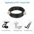 10FT, 50 RG58 MOOKEERF TNC Male to TNC Male Coax Cable Ohm Coaxial Cable with TNC Connectors for GPS Navigation
