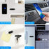 Flat Magnetic Phone Mounts 4 Pack, Black Cell Phone Holder for Car Dashboard, Wall, and Truck