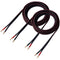 12 AWG HD Premium Soft Touch HiFi Speaker Cable (2 Pack, 3 Feet) with Banana Plugs for Bi-Wire Bi-Amp