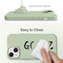 GONEZ Silicone Case for iPhone 14 with 2X Screen Protector & 2X Camera Lens Protector, Liquid Shockproof Cover, Pastel