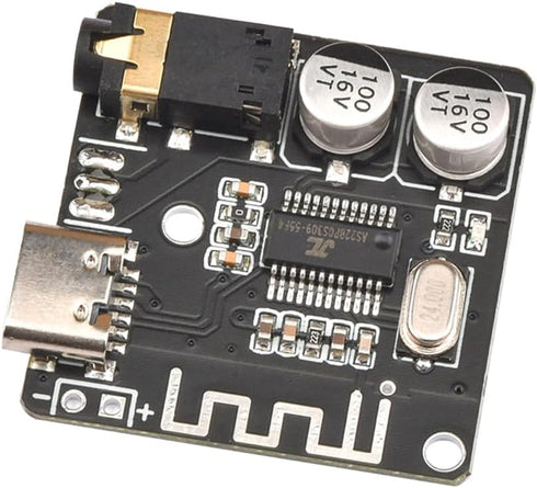 HiLetgo 5pcs Bluetooth 5.0 Mp3 Lossless Decoder Board VHM-314 USB-C Audio Bluetooth Receiver Board Wireless Stereo Music Module Type-C