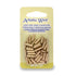Artistic Wire Crimp Tubes, Large Gauge, Brass Color, 12 ga Wire, ID 2.2 mm, 50 pc