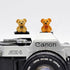 ZOSTLAND Lovely SLR Camera Hot Shoe Boot Cover Cap, Brown Bear Protector, Compatible with Sony Fuji Canon Nikon Pentax