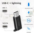 2-Pack USB-C Adapter for Lightning Cable, iOS Lightning (Female) to USB Type C (Male) Charging Adapter for iPhone 15