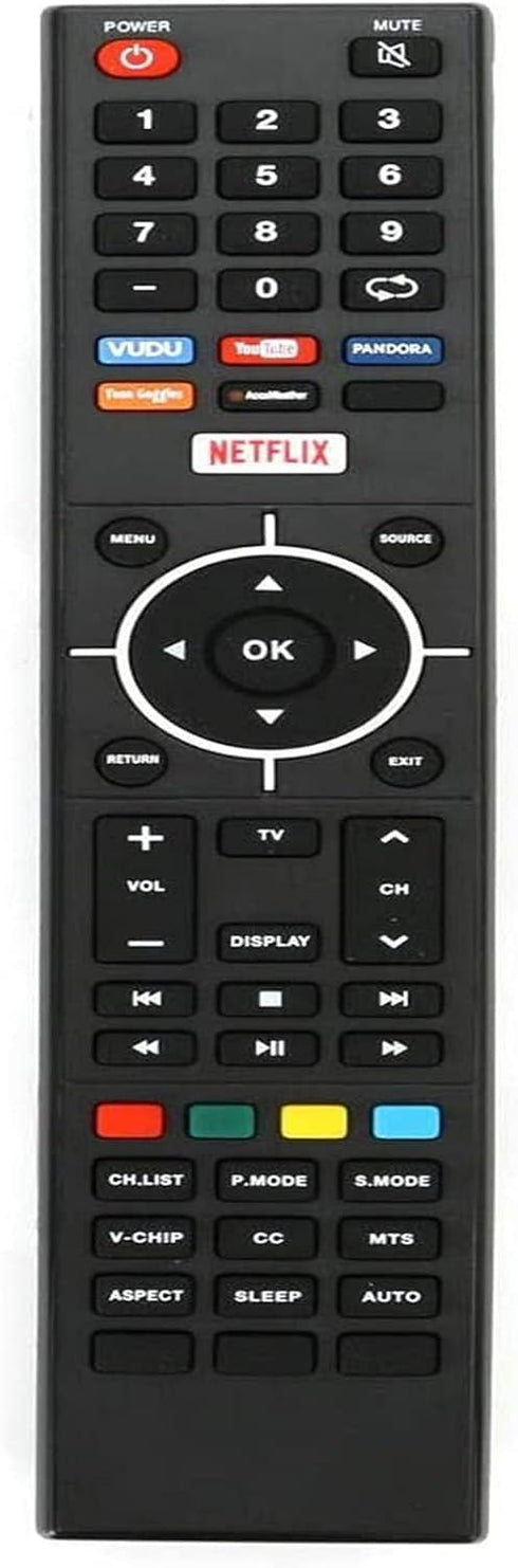 New Replacement Remote Control for SEIKI TV Models SE32HY19T, SE-50FYT, SE58GY27T, VUDU, YouTube, Netflix