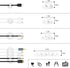 Cord Management Organizer Kit, 2 Cable Sleeves with 41 Self Adhesive Clips, 10pcs and 100 Fastening Cable Ties