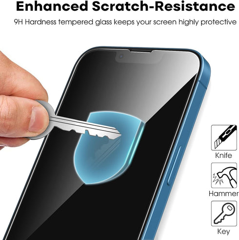 JETech Full Coverage Screen Protector for iPhone 13/13 Pro (6.1-Inch), Tempered Glass Film with Easy Installation Tool,