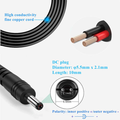 Universal AC Adapter 15V 1A Power Supply, 15W AC110V to DC15V Driver with 8 DC Plug Tips