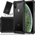 Case for Apple iPhone Xs Max, Clear & Black Shockproof Heavy Duty Armor Protective Cover, Rugged Bumper - AR-BK