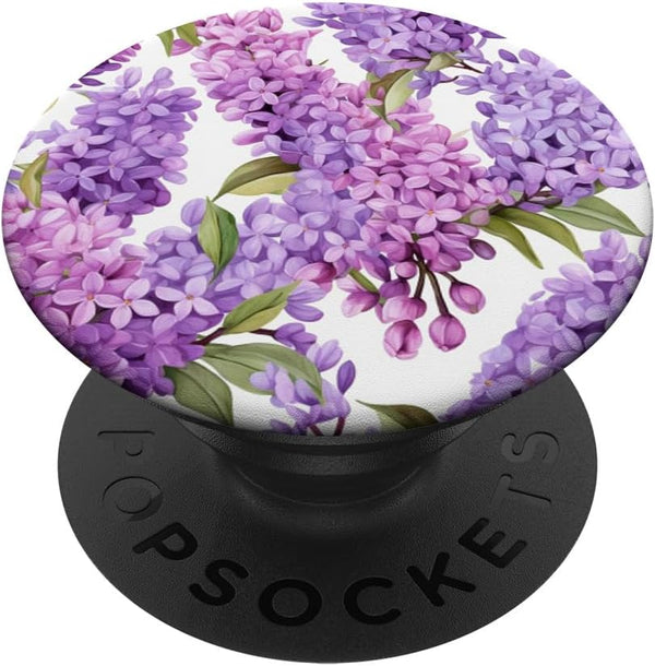 Purple Lilac Flower Floral Aesthetic PopSockets Standard PopGrip