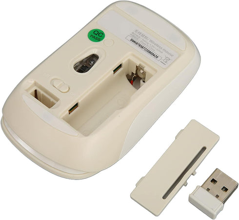 Keyboard Mouse Combo, 2.4G 68 Retro Silent Keys Set, Energy Saving Low Consumption Mini Portable Office Keyboard Mouse