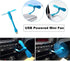 USB Flexible Fan, Mini Portable Cooling Fans USB Powered for Power Bank Laptop PC AC Charger - 2 Pack (Blue)