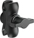 fccairms Metal Double Socket Arm Compatible RAM Mount Arm, 1" Double Ball Adapter,