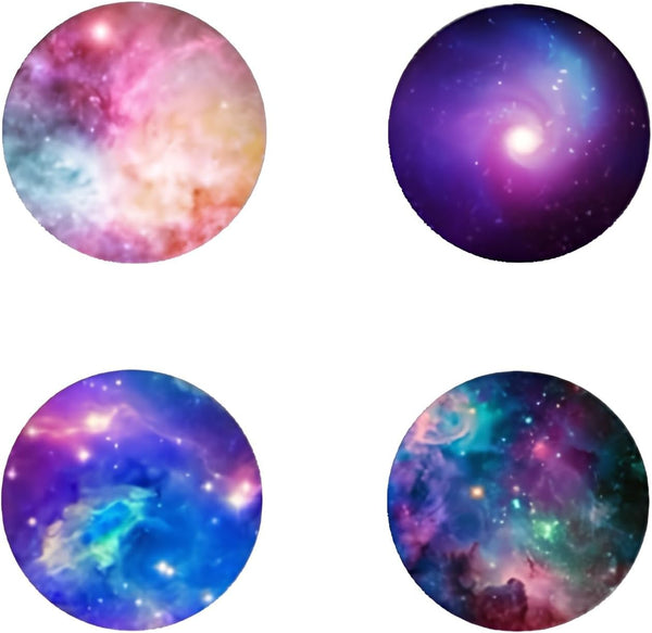 PLGBVAO 4 Pack Cellphone Stand,Cell Phone Finger Foldable Holder Starry Sky Pattern Grip