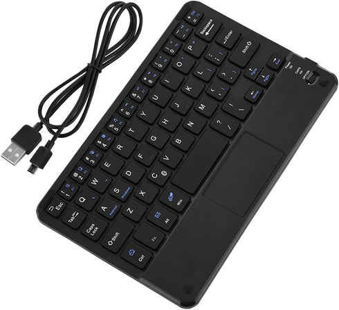 Ultra-Slim Mini Bluetooth Keyboard with Touchpad, Bluetooth, Up to 10m Working Distance, Suitable for Windows PC