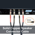 UCINNOVATE Bi-Wire Speaker Cables, 2 Pack OFC 9.8Ft Home Theater Premium Speaker Wire with Gold-Plated Banana Tip Plugs