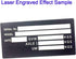 Anodized Aluminium Laser Engraved Mount Metal Plate Etching Sheets 100X50mm Round Corner with Adhesive