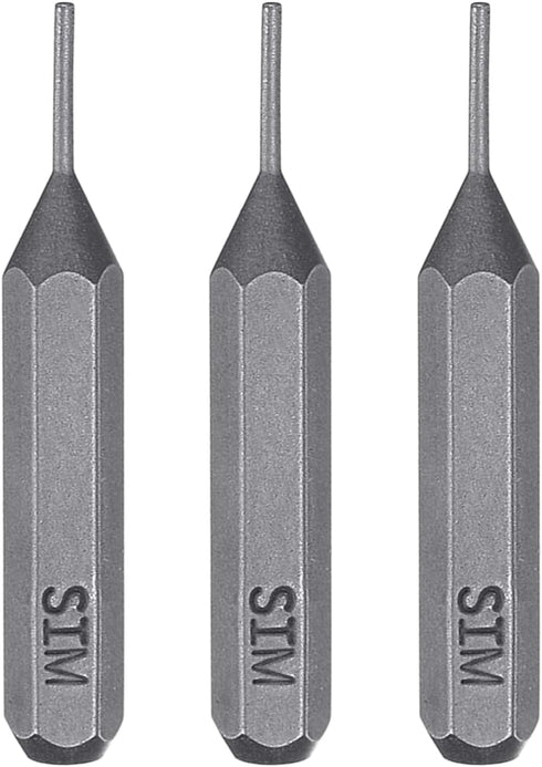 HARFINGTON 3pcs SIM0.8 Card Removal Screwdriver Bit 5/32" Hex Shank 28mm Length